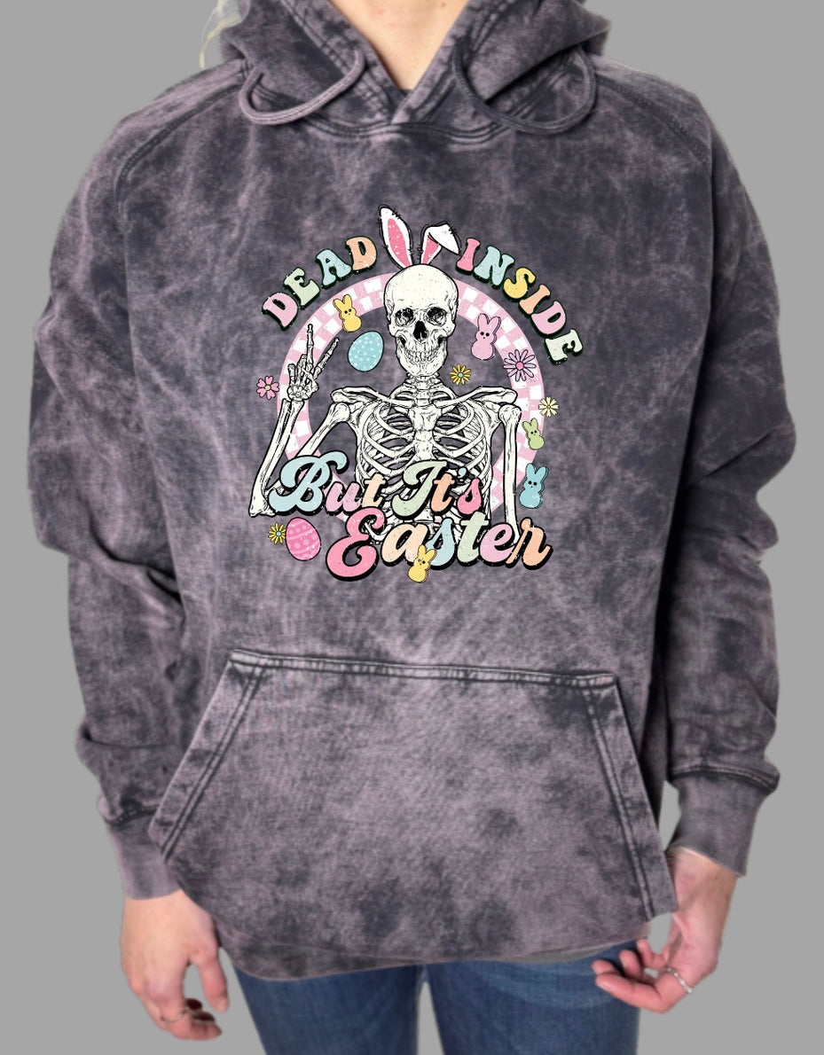 Dead Inside But It’s Easter Vintage Wash Hoodie