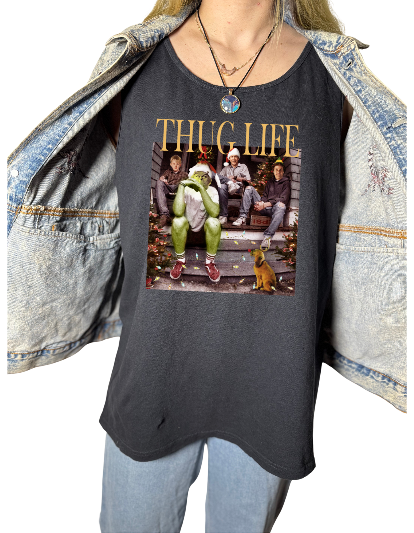 Thug Life Christmas Tank