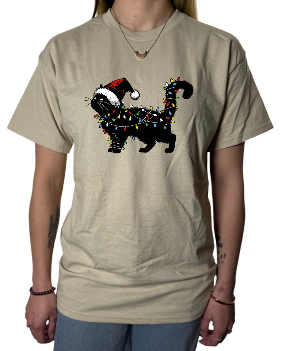 Holiday Cat Gildan Tops