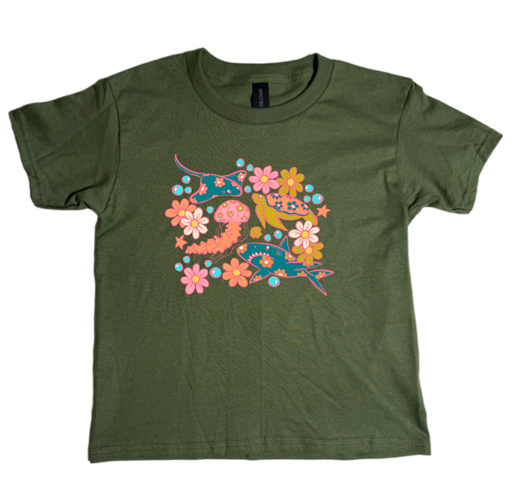 Ocean Vibes Gildan Youth Tee