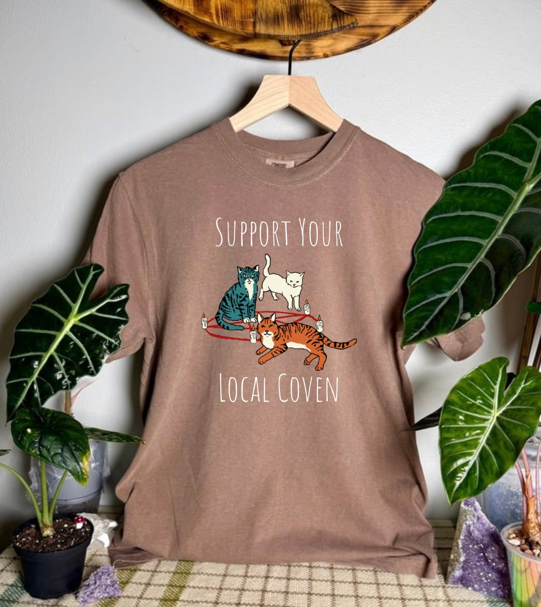 Support Your Local Coven Comfort Colors Tee