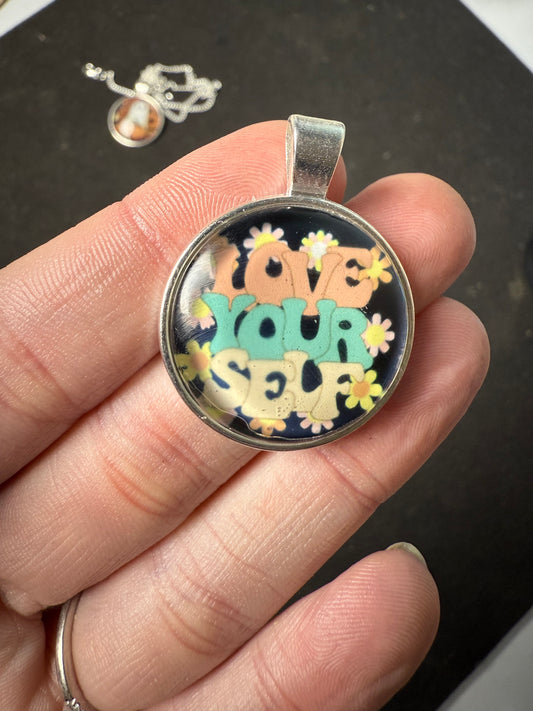 Sublimated Love Yourself Necklace