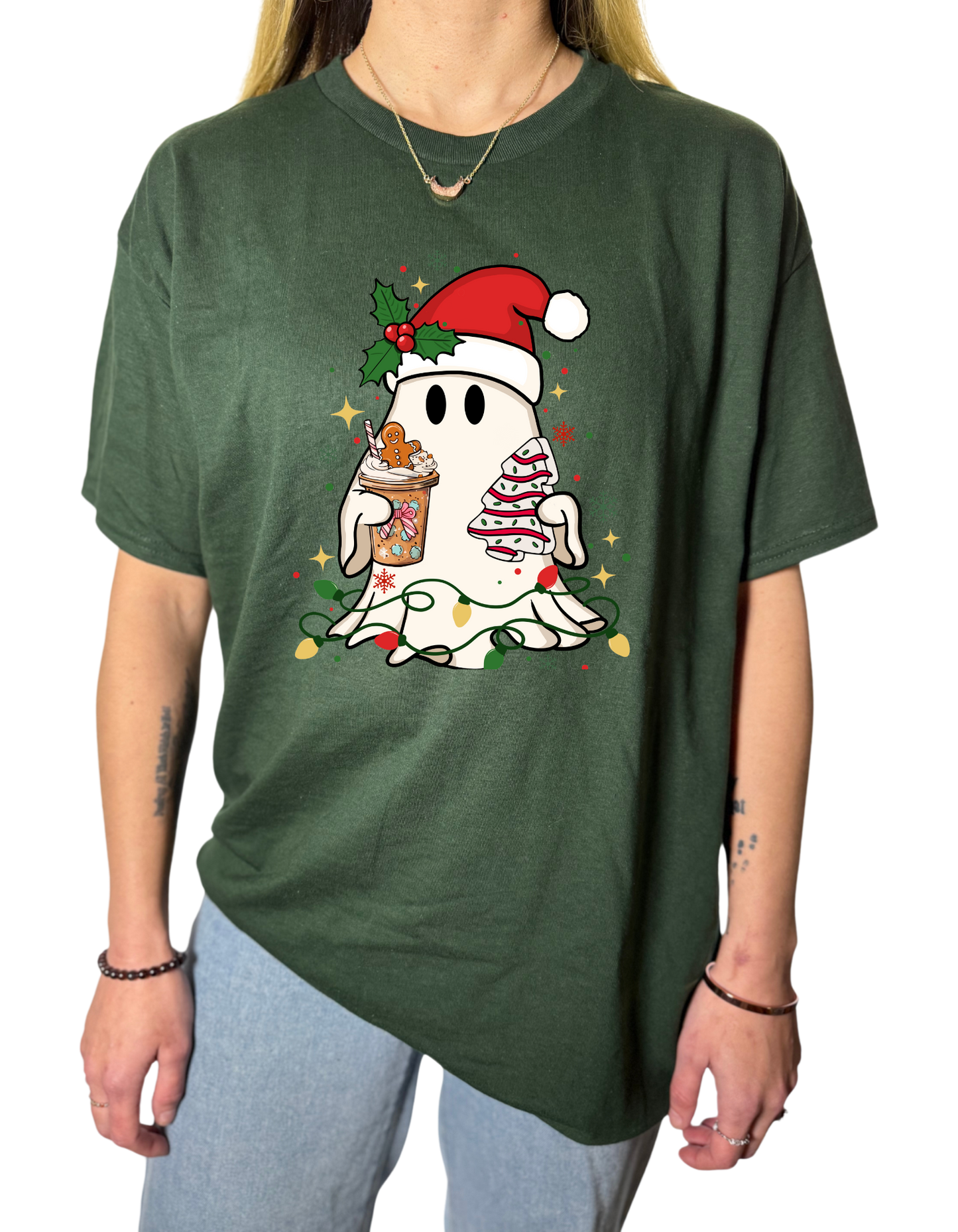 Holiday Ghost Gildan Tops