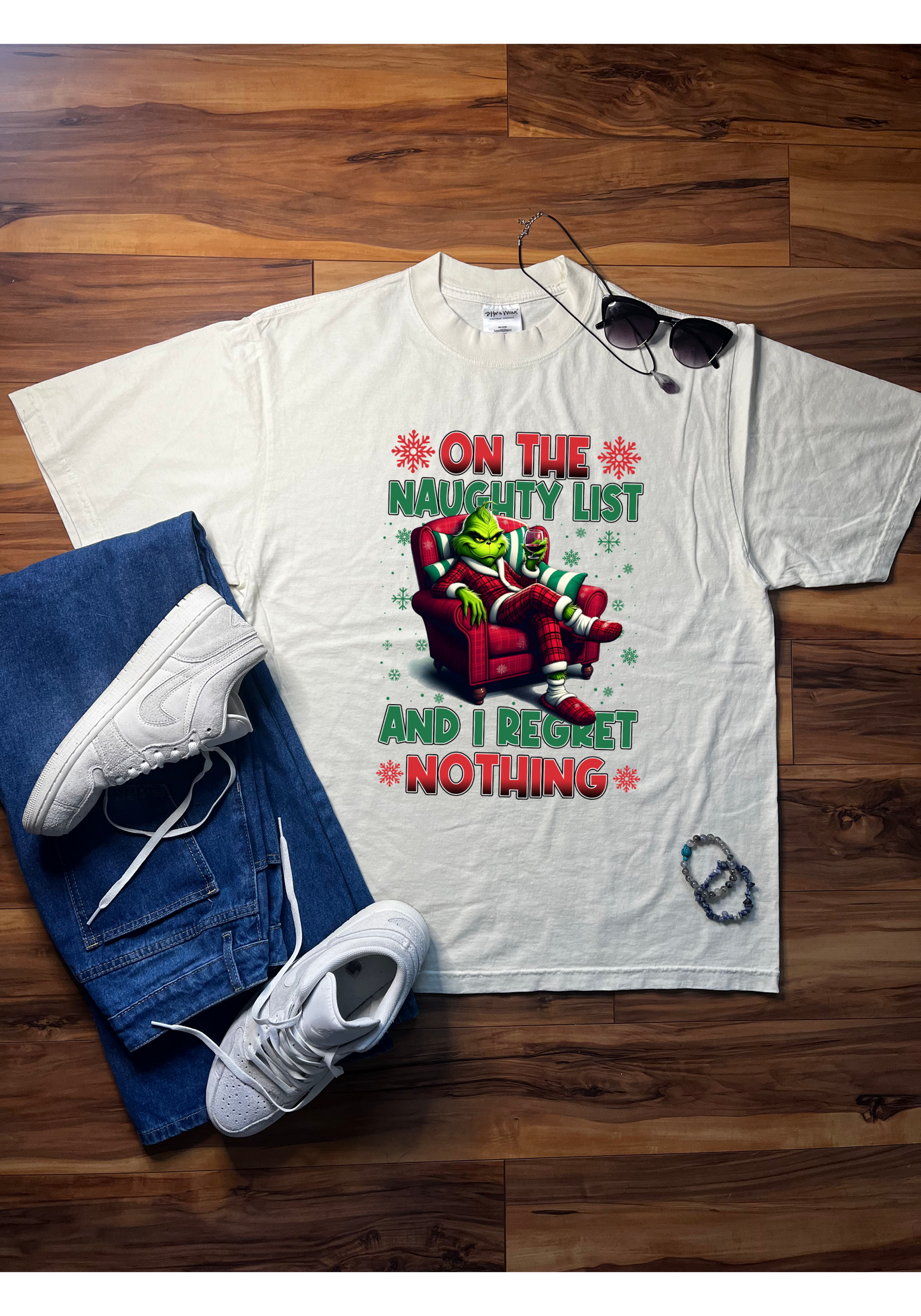 Naughty List Grinch Shaka Wear Tee