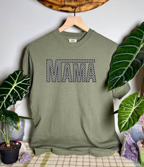 Mama Checkers Comfort Colors Tee