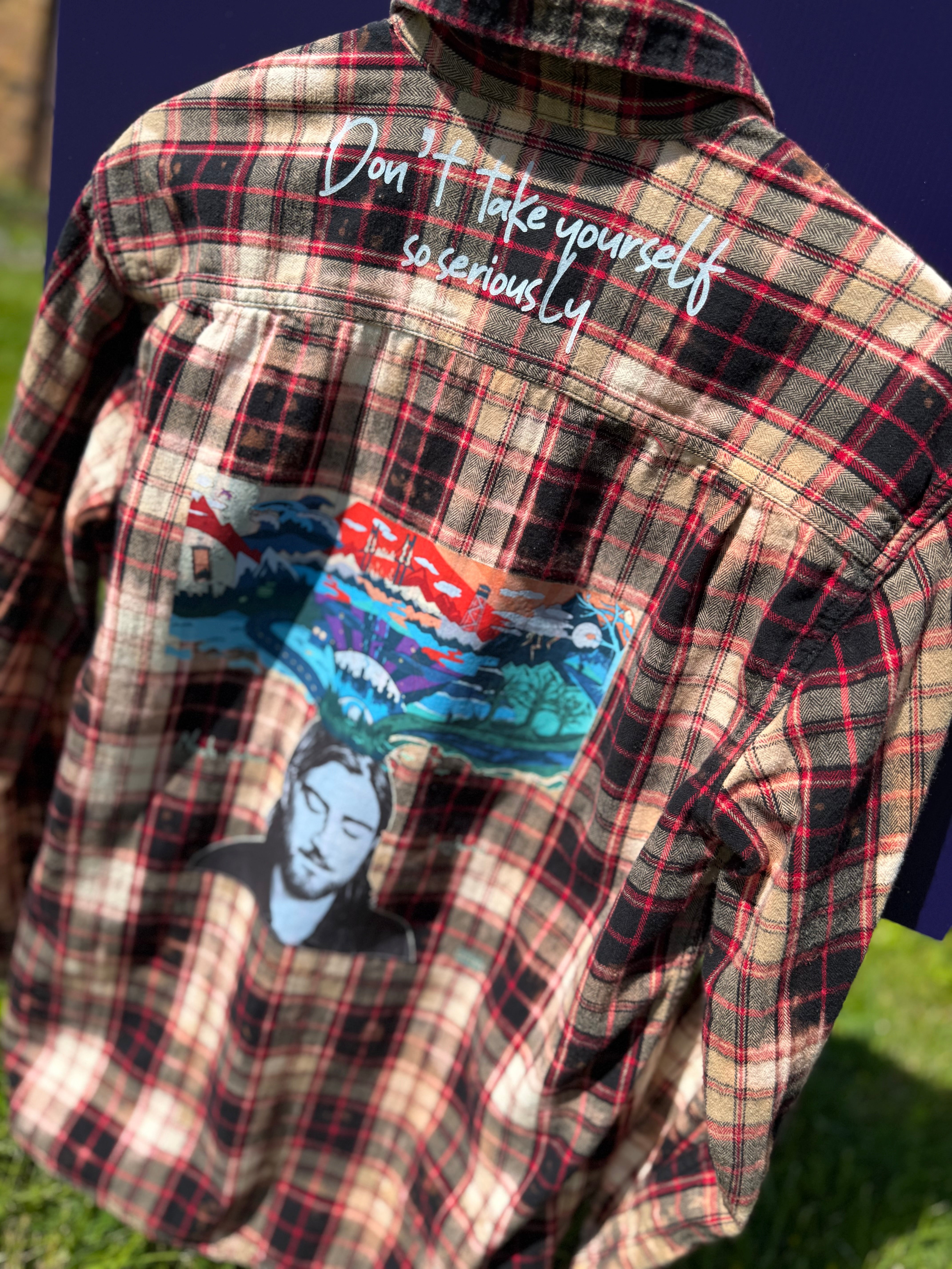 Noah Kahan Upthrift Flannel Size S