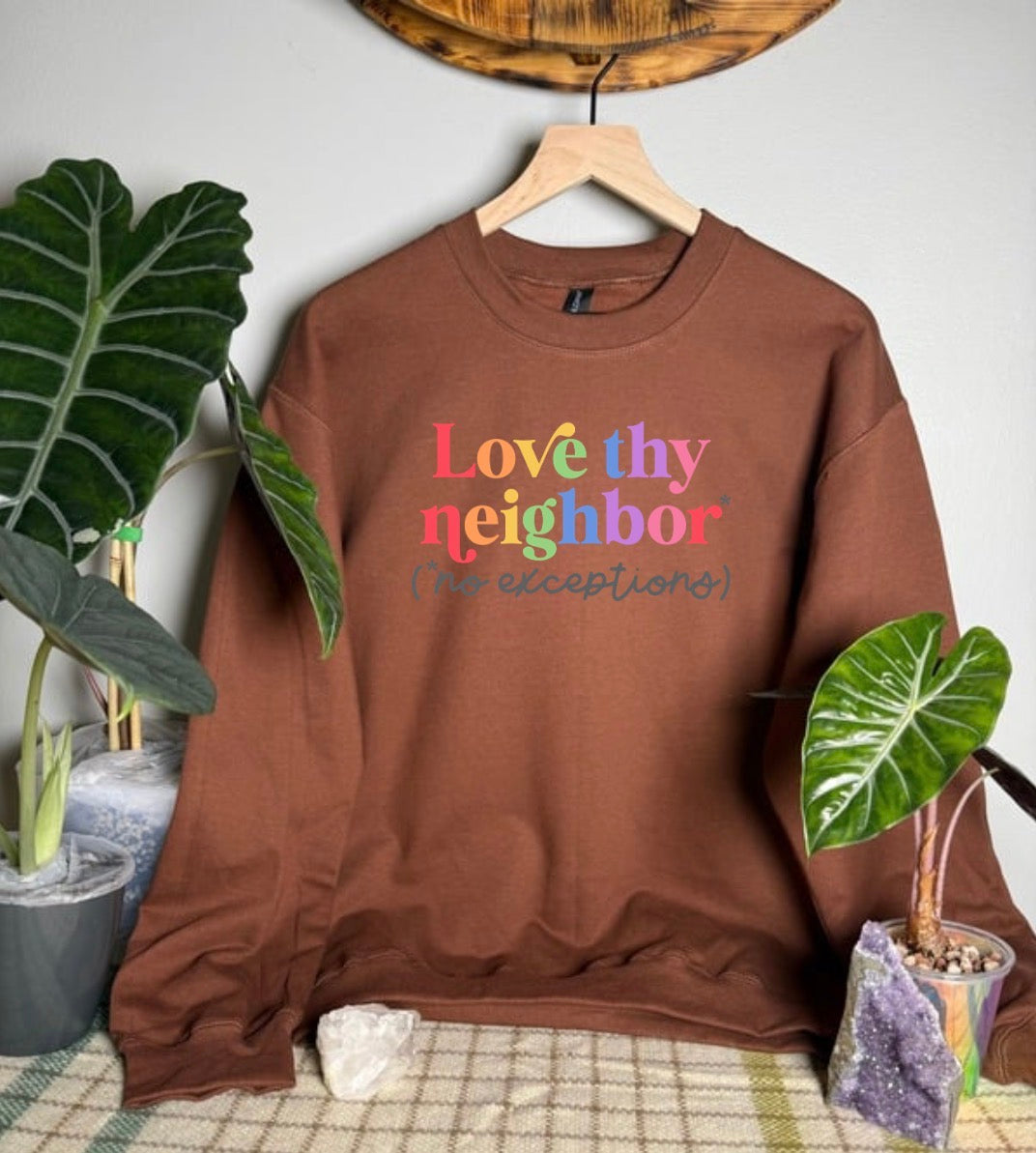 Love Thy Neighbor Gildan Tops