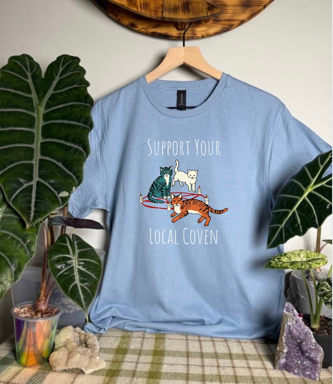 Support Your Local Coven Gildan Tops
