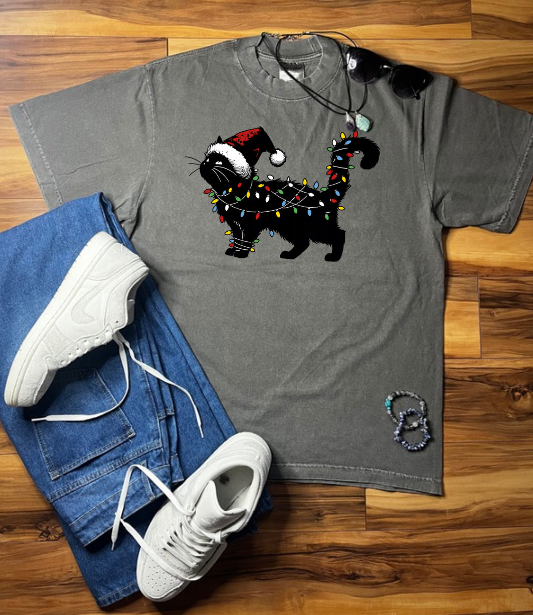 Holiday Cat Shaka Wear Tee
