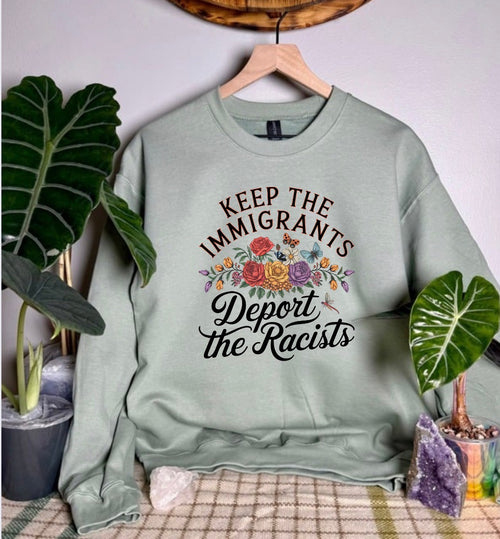 Deport The Racists Gildan Tops
