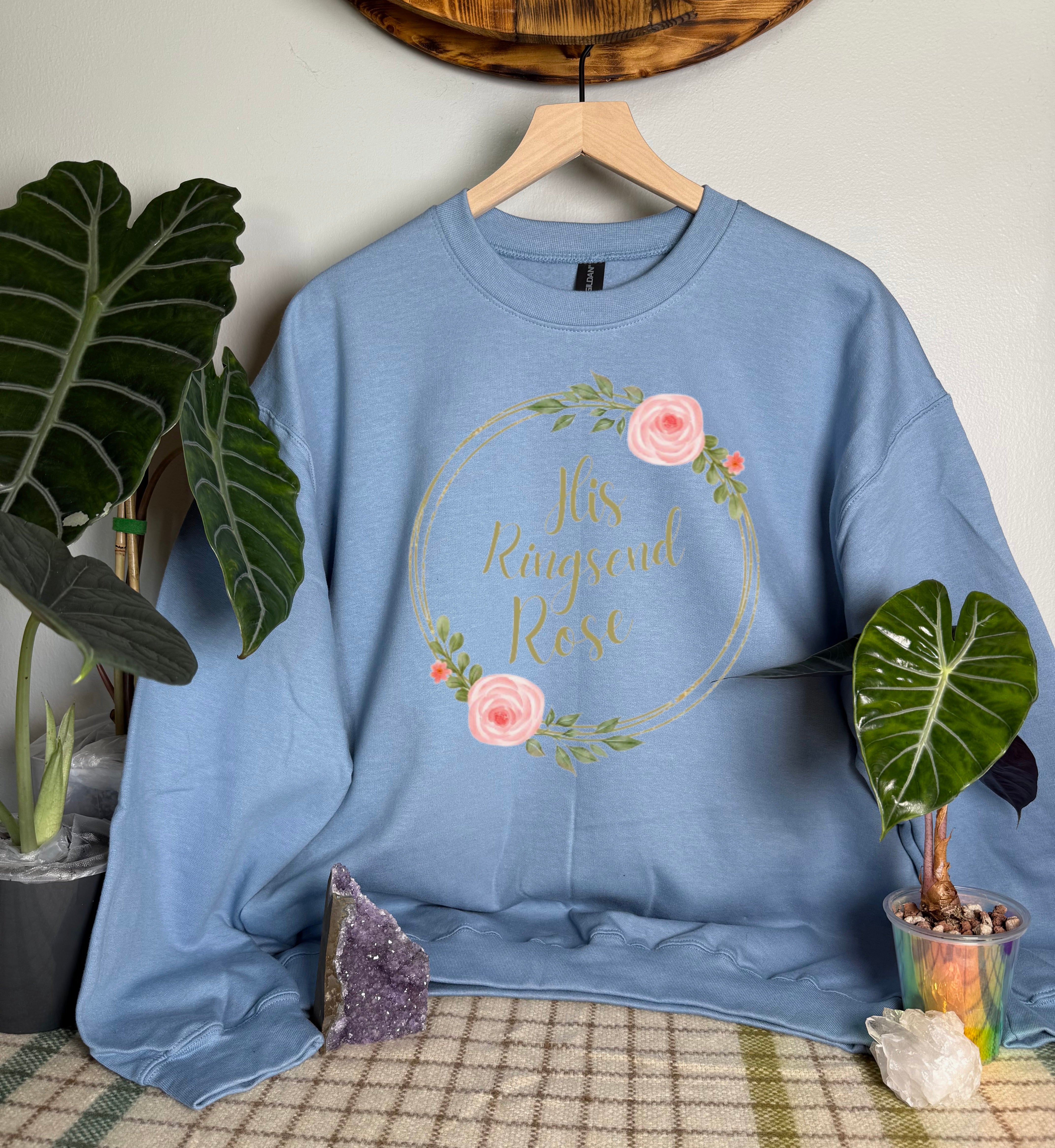 Officially Licensed L. Ballew: His Ringsend Rose Gildan Tops
