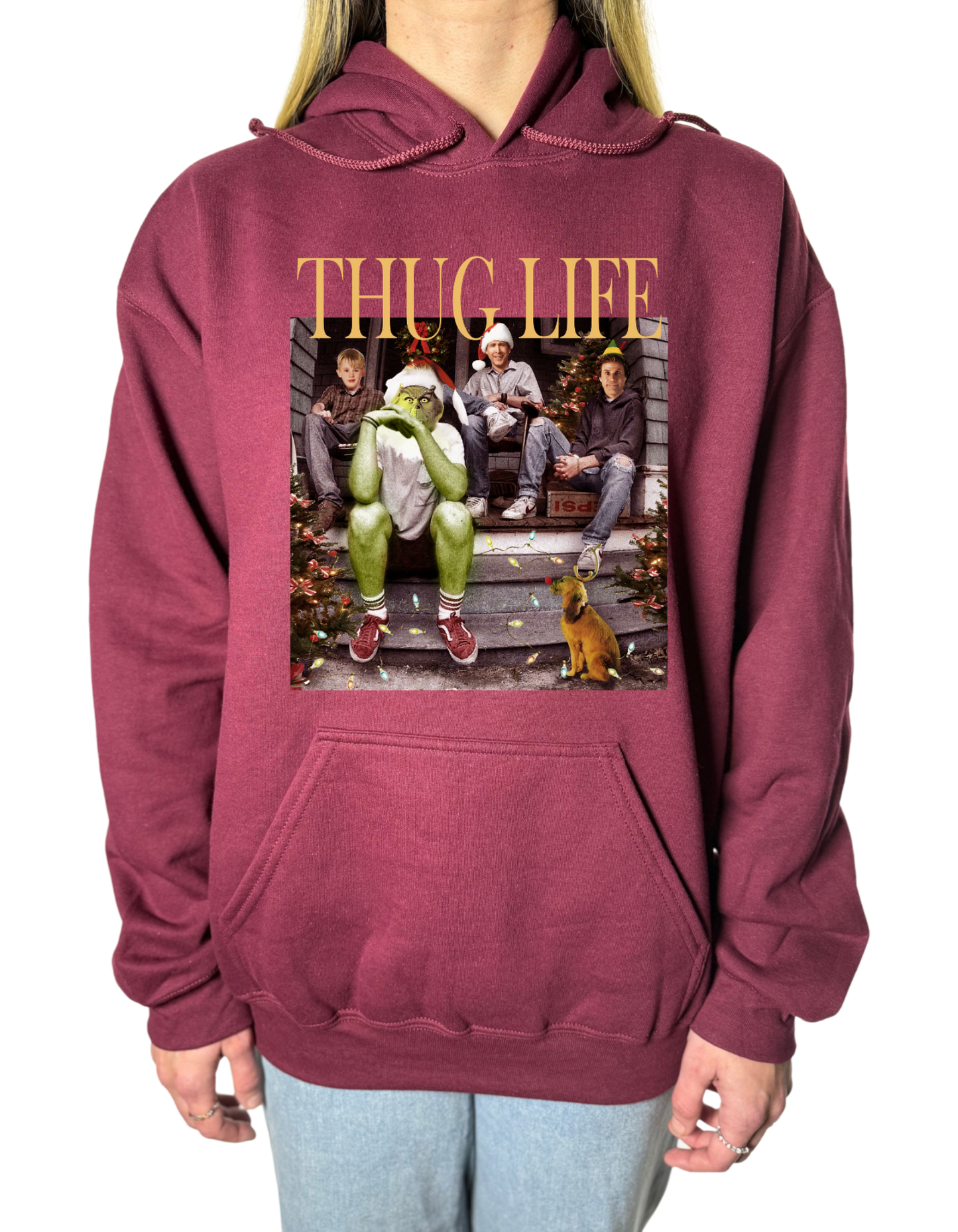 Thug Life Christmas Gildan Tops