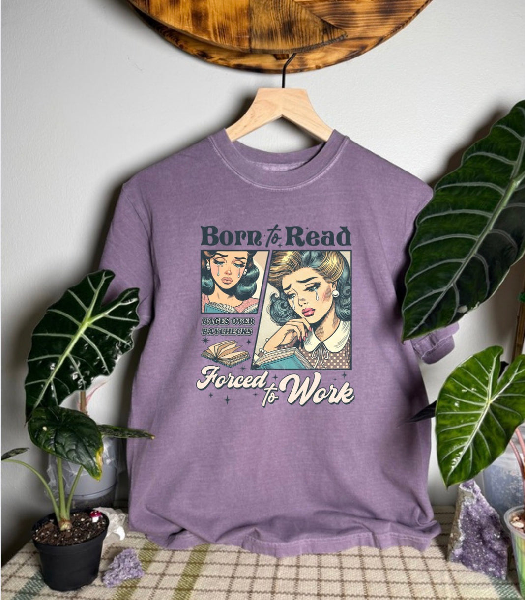 Born To Read Comfort Colors Tee