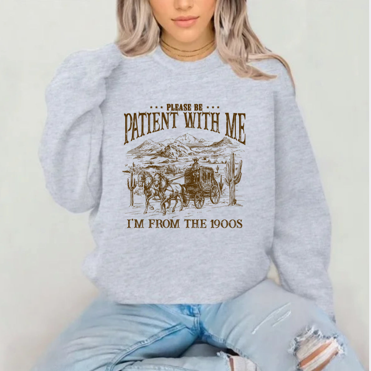 Please Be Patient With Me Sublimation Gildan Top