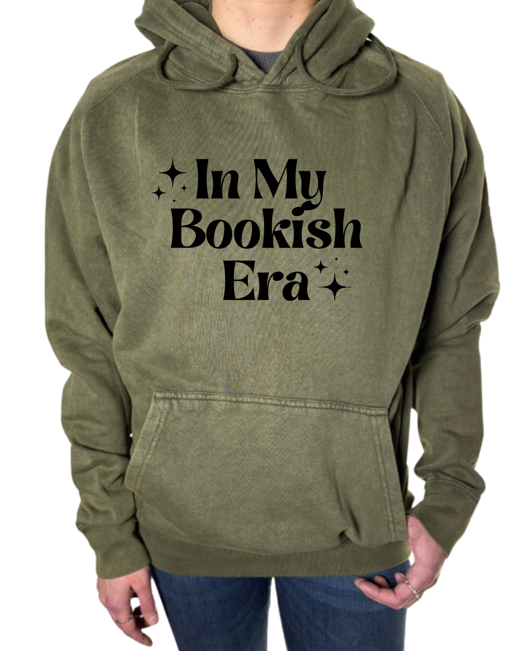 Bookish Era Vintage Wash Hoodie