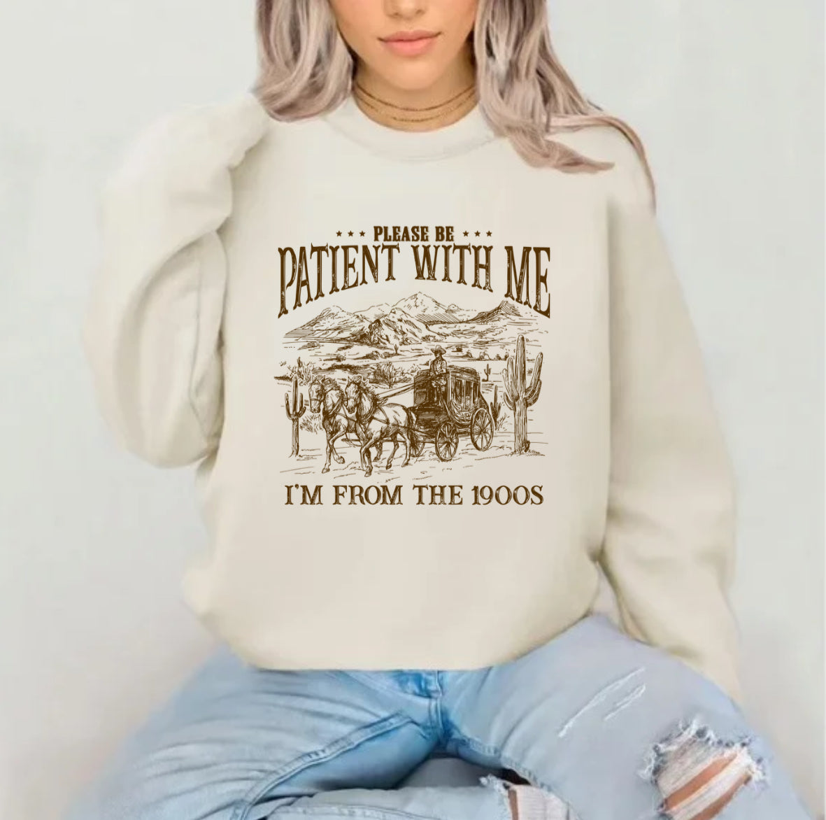 Please Be Patient With Me Sublimation Gildan Top