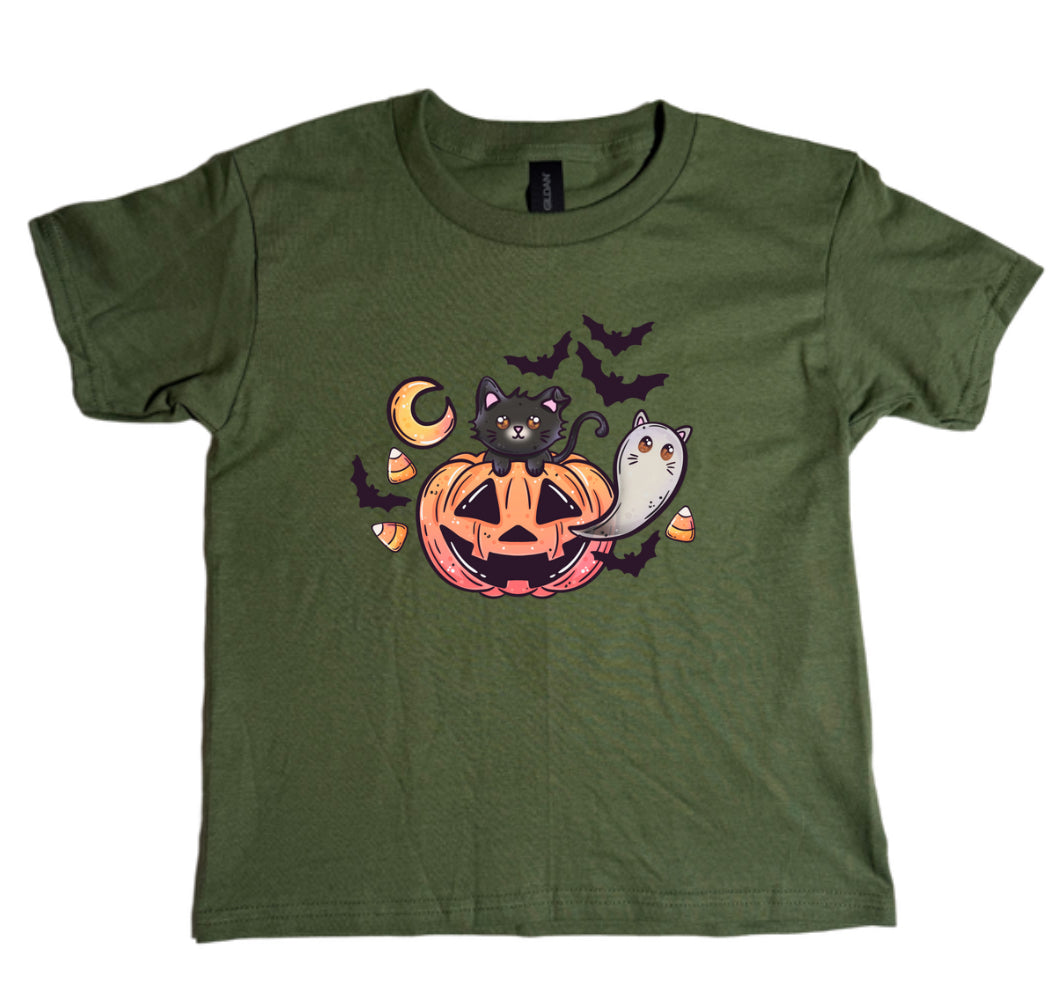 Pumpkin Kitty Youth Tee