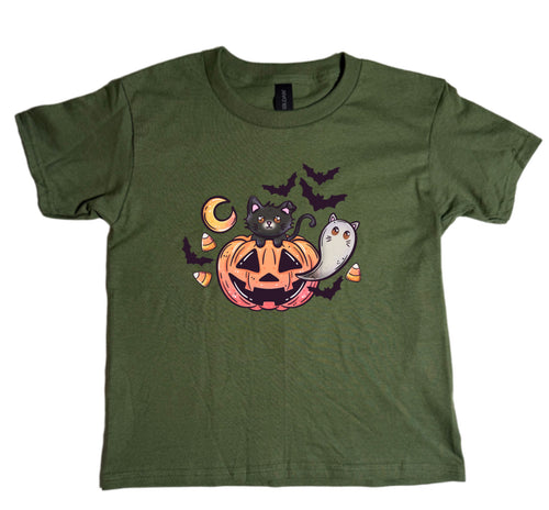 Pumpkin Kitty Youth Tee