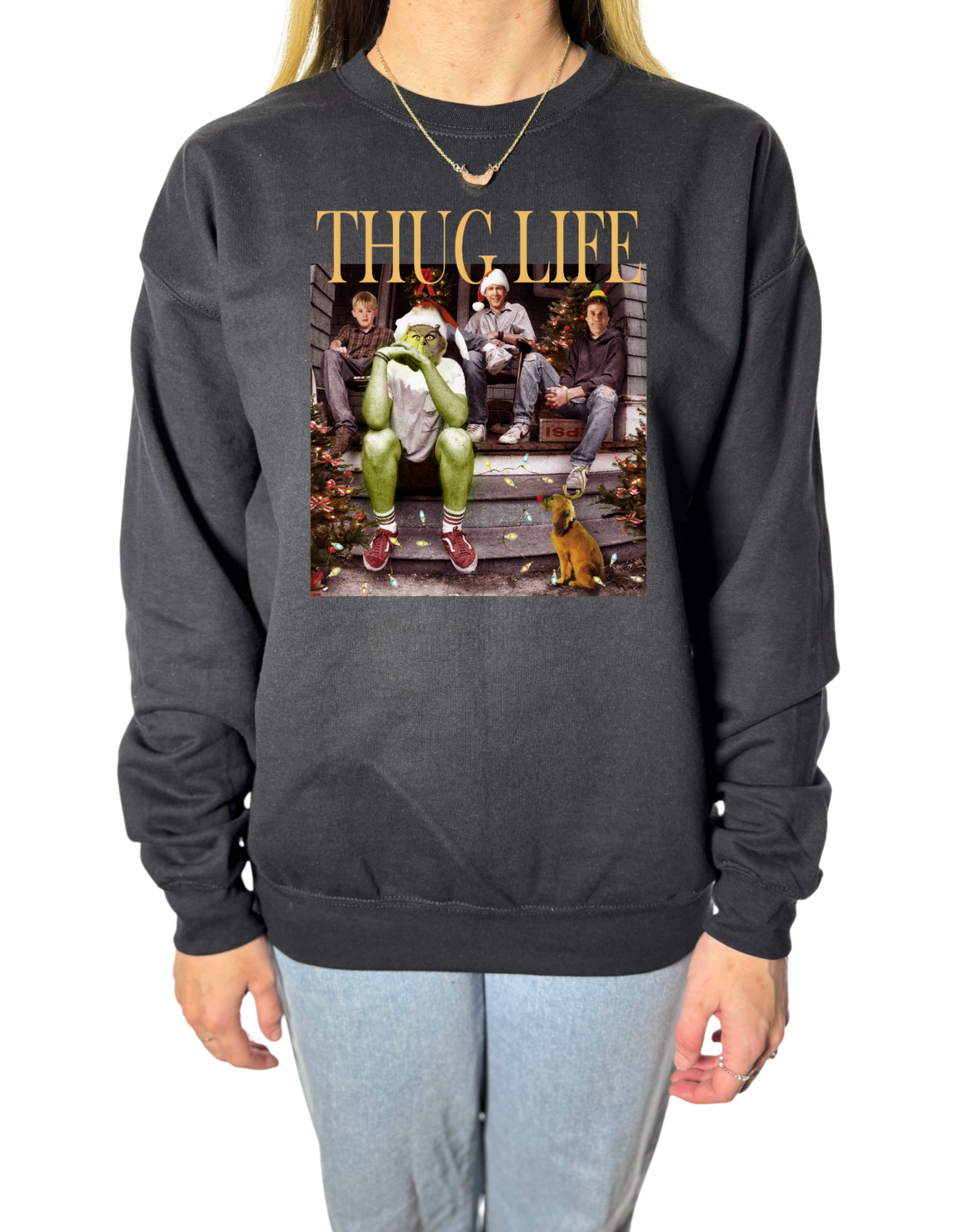 Thug Life Christmas Gildan Tops