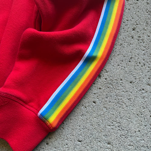 M&M Hoodie W/ Rainbow Sleeves Size M/L
