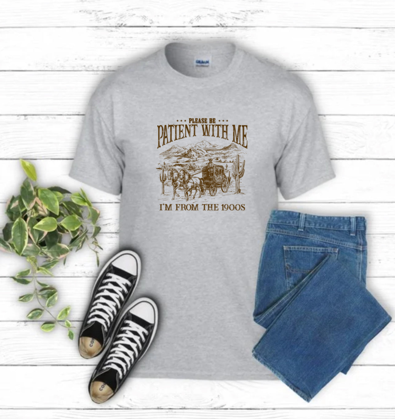 Please Be Patient With Me Sublimation Gildan Top
