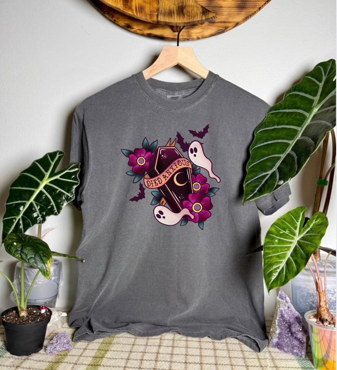 Died Anxious Comfort Colors Tee