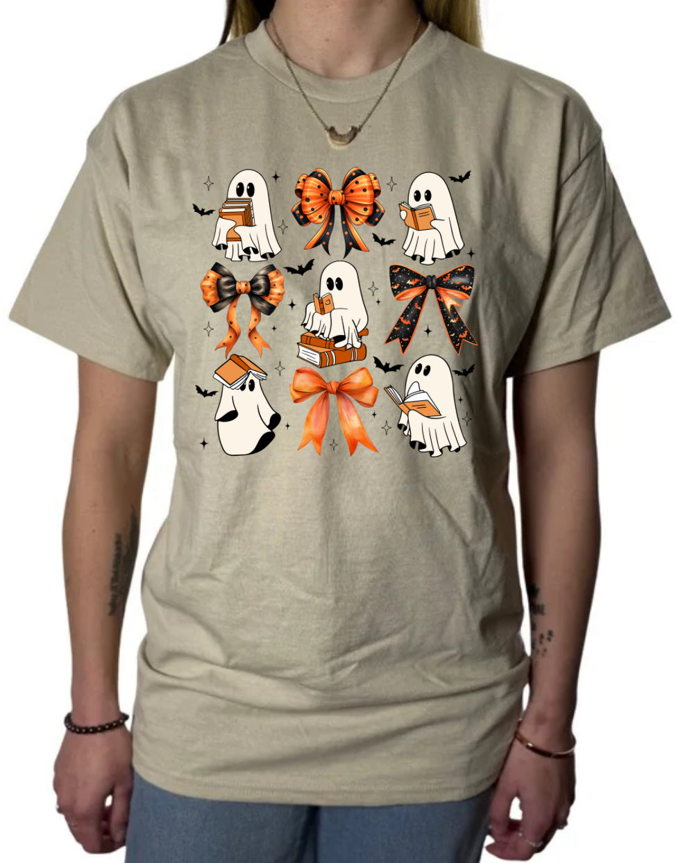 Ghosts and Books Gildan Tops