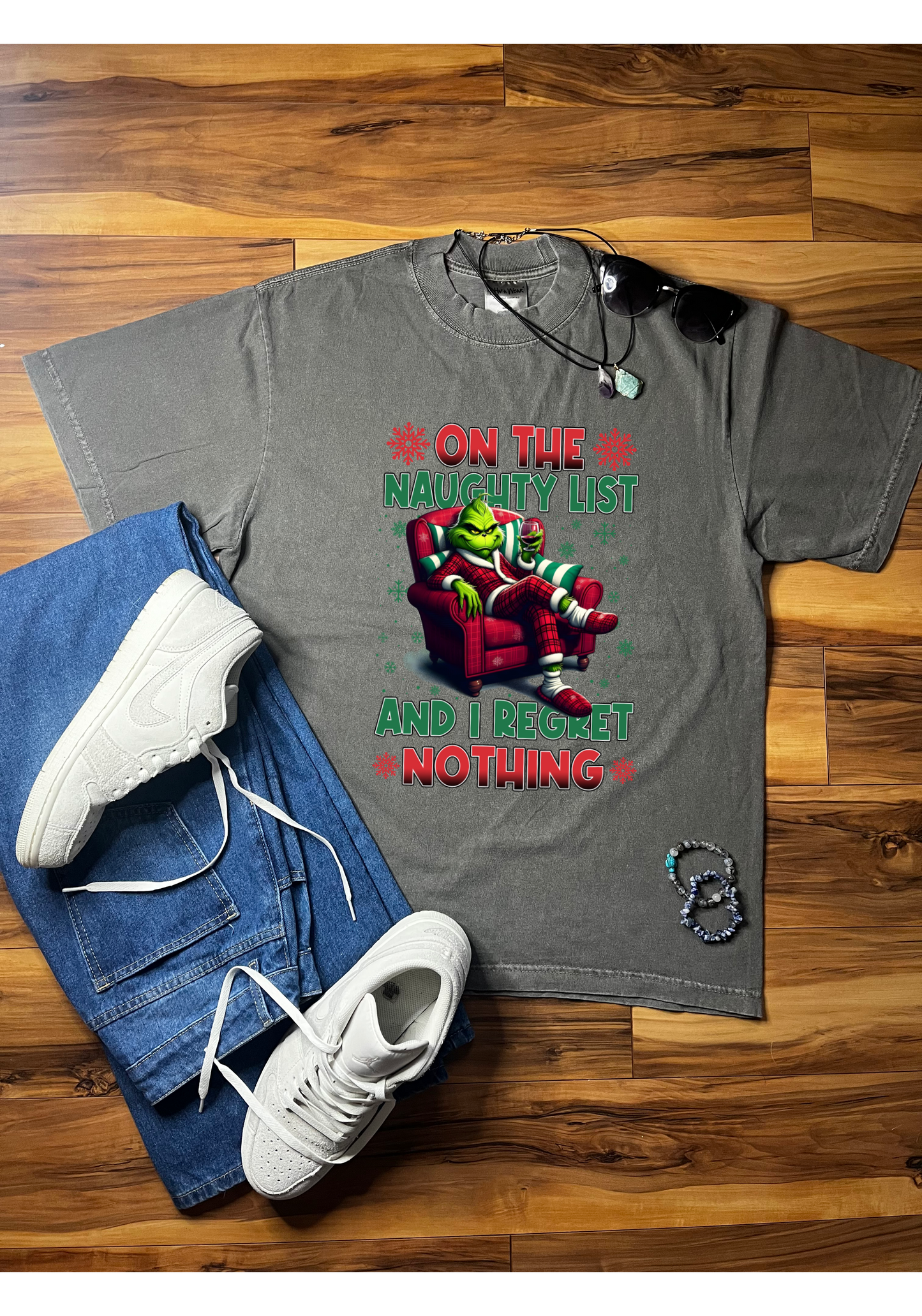 Naughty List Grinch Shaka Wear Tee