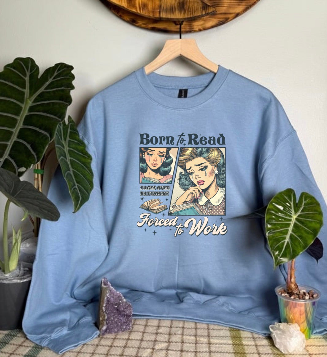 Born To Read Gildan Tops