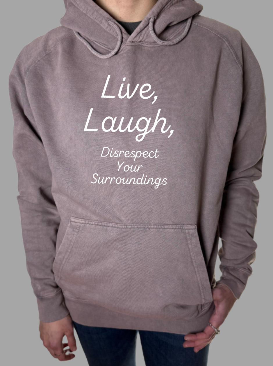 Disrespect Your Surroundings Vintage Wash Hoodie