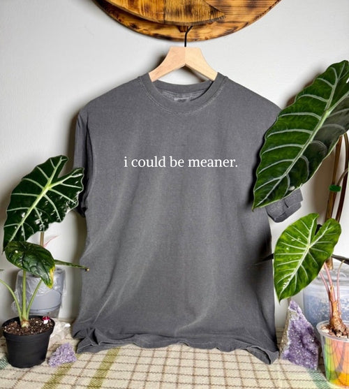 I Could Be Meaner Comfort Colors Tee