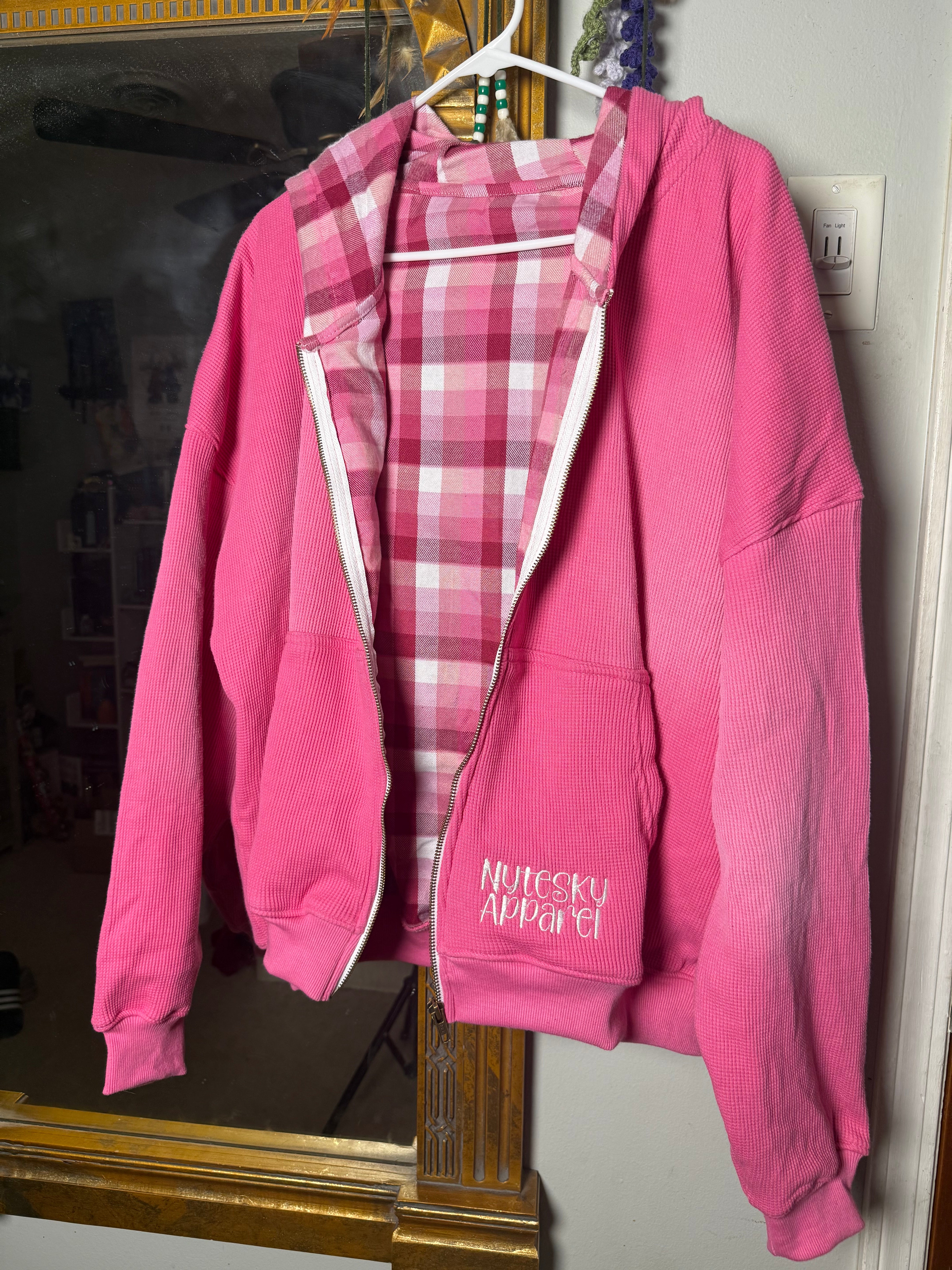 Pink Mental Health Matters Zip Up  Hoodie