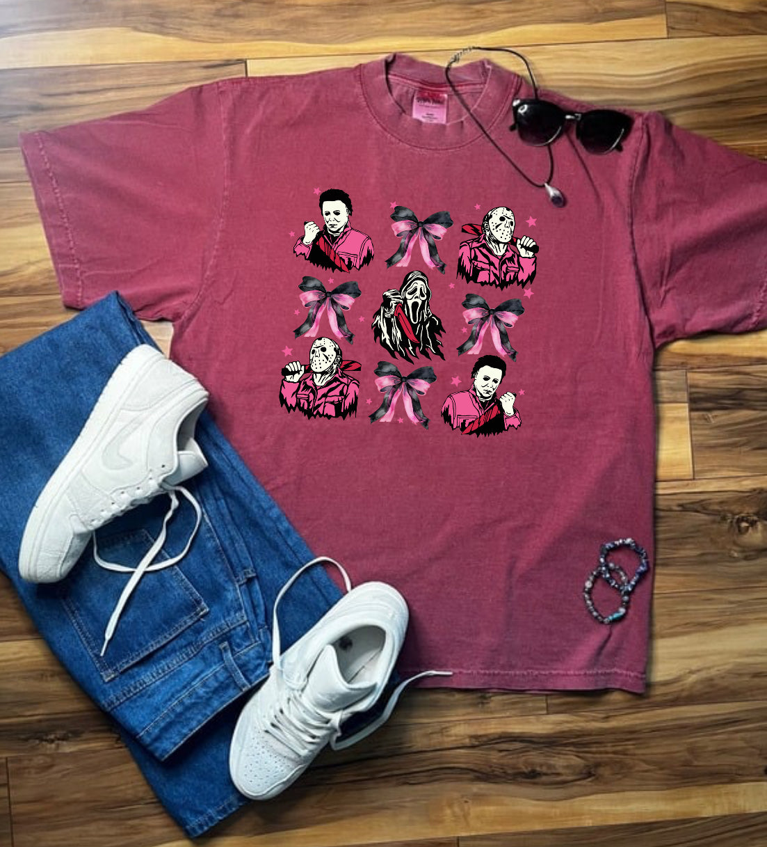 Pink Halloween Shaka Wear Tee