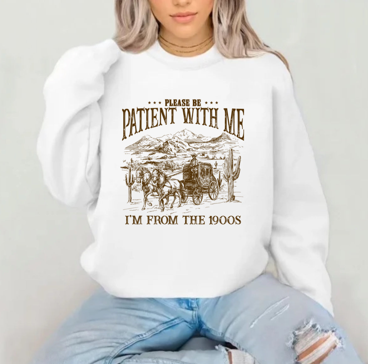 Please Be Patient With Me Sublimation Gildan Top