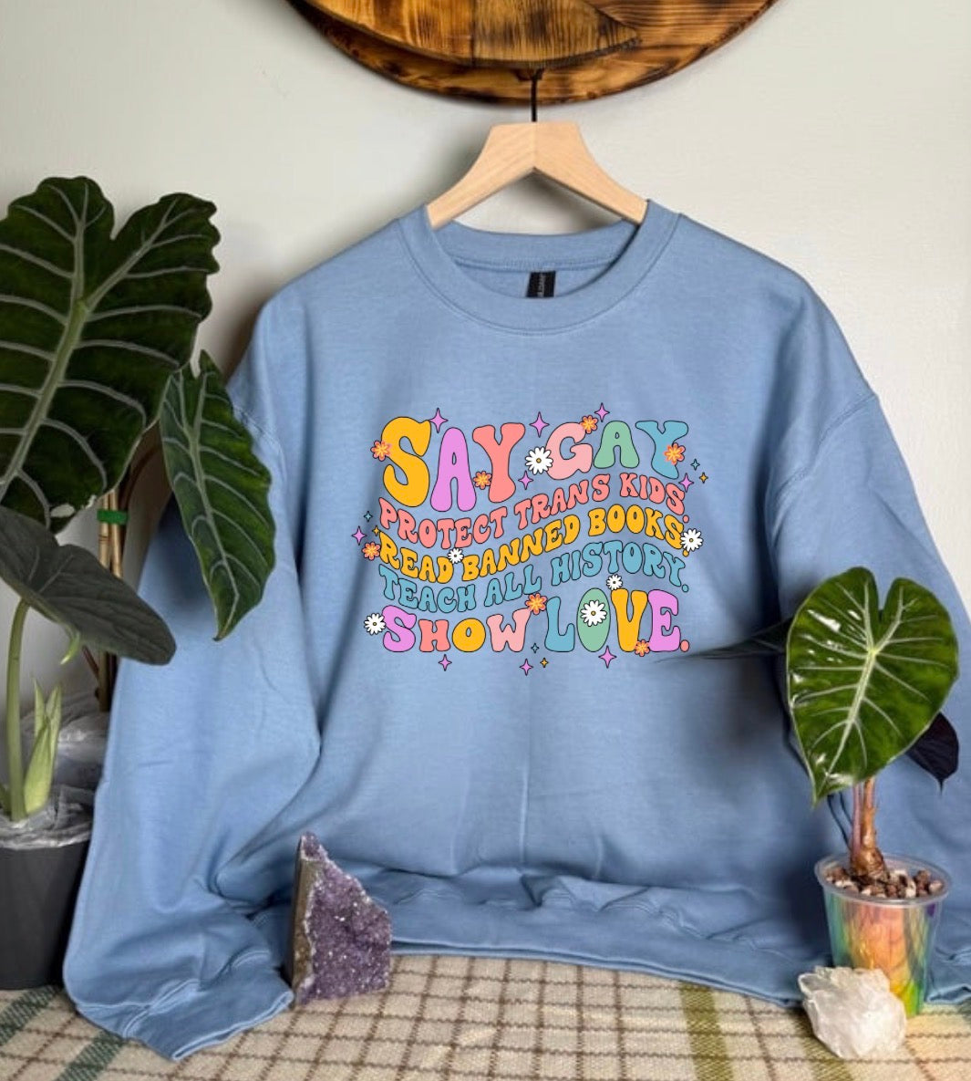 Say Gay Gildan Tops