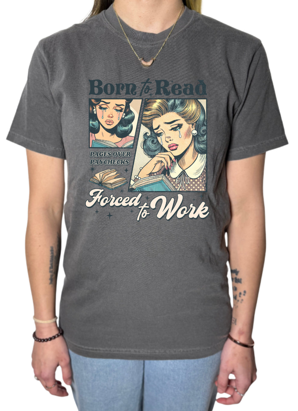 Born To Read Comfort Colors Tee