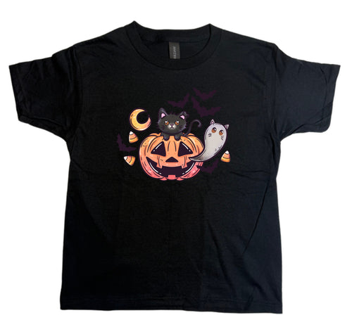 Pumpkin Kitty Youth Tee