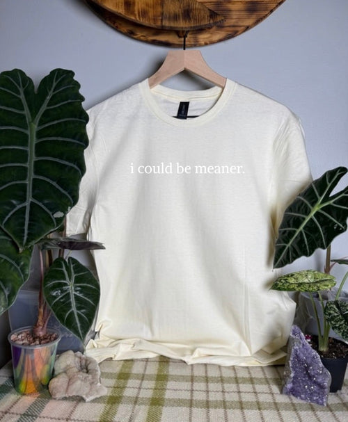 I Could Be Meaner Gildan Tops