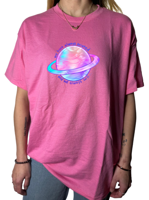 Always Existed Gildan Tops