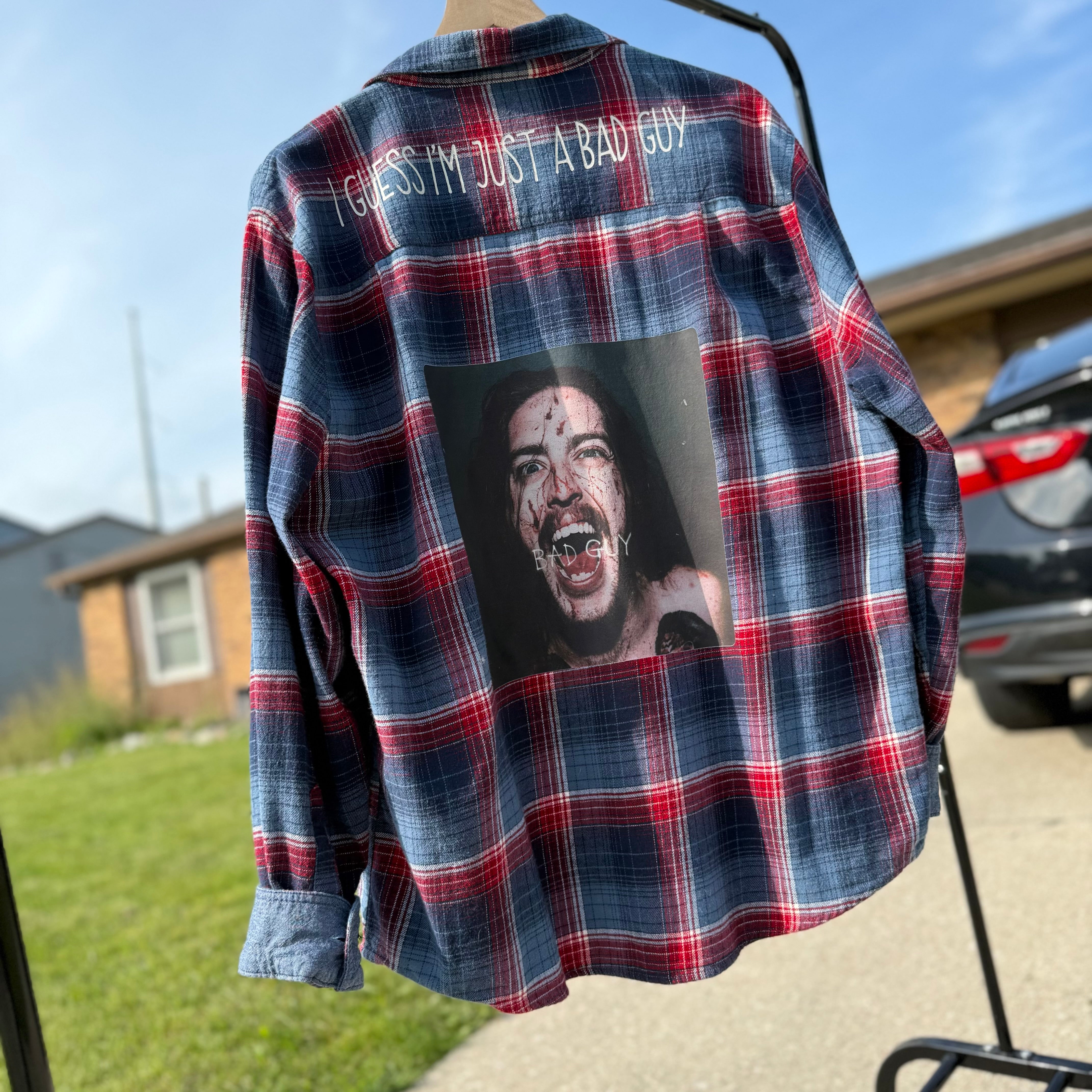 Honestav Bad Guy Upthrift Flannel Size L/XL