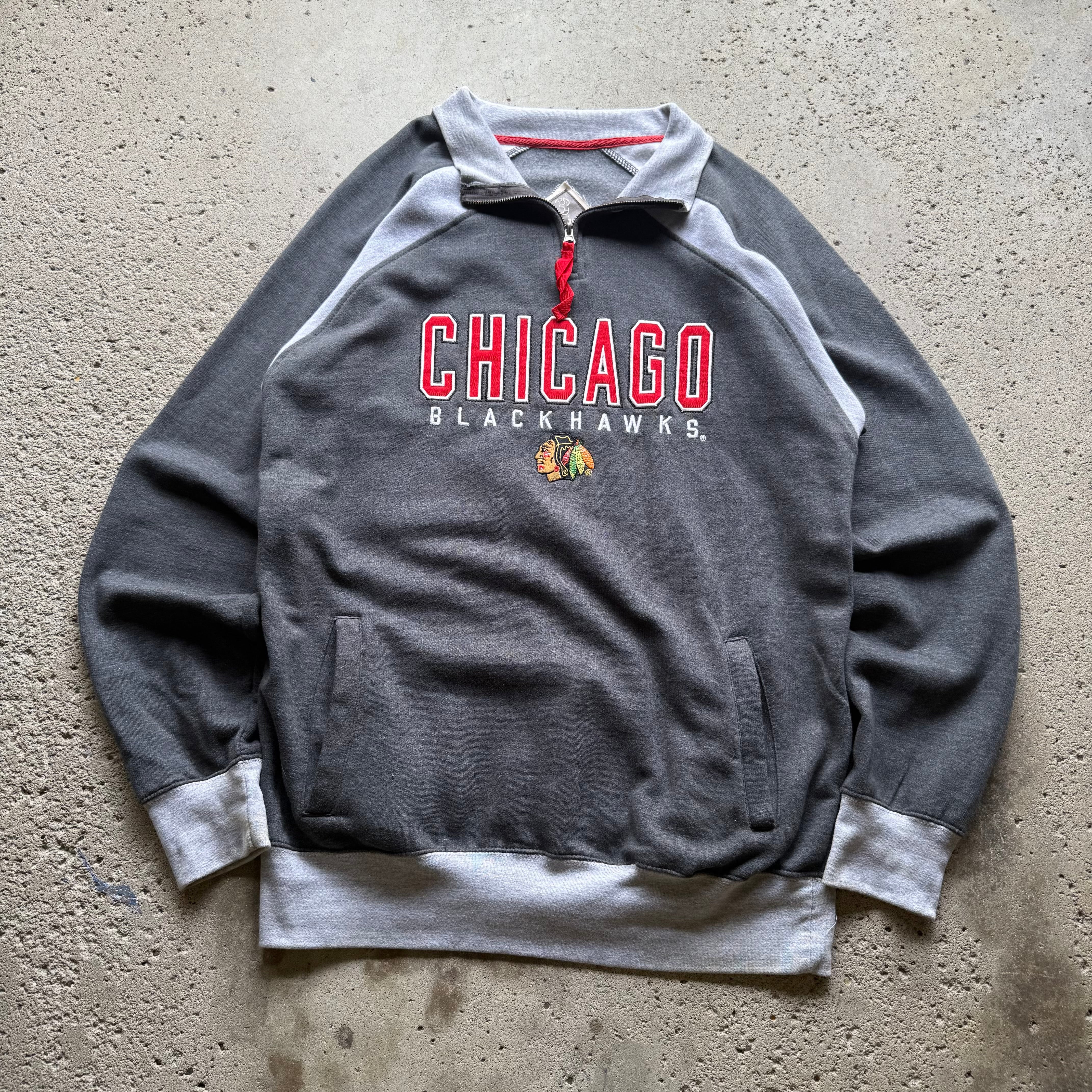 Preloved Chicago Blackhawks Quarter Zip Up Size M