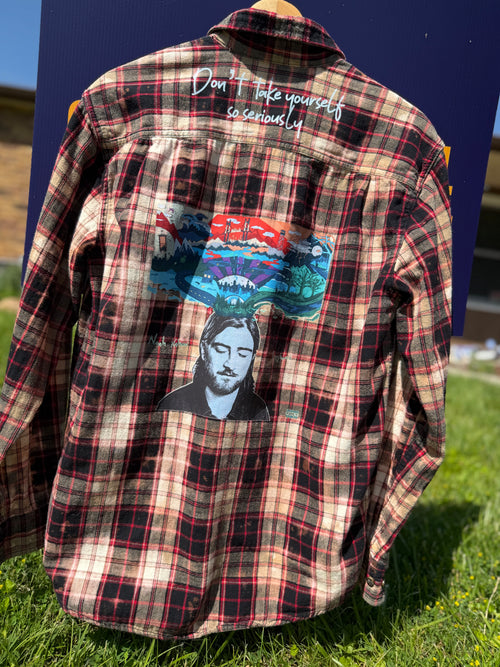 Noah Kahan Upthrift Flannel Size S