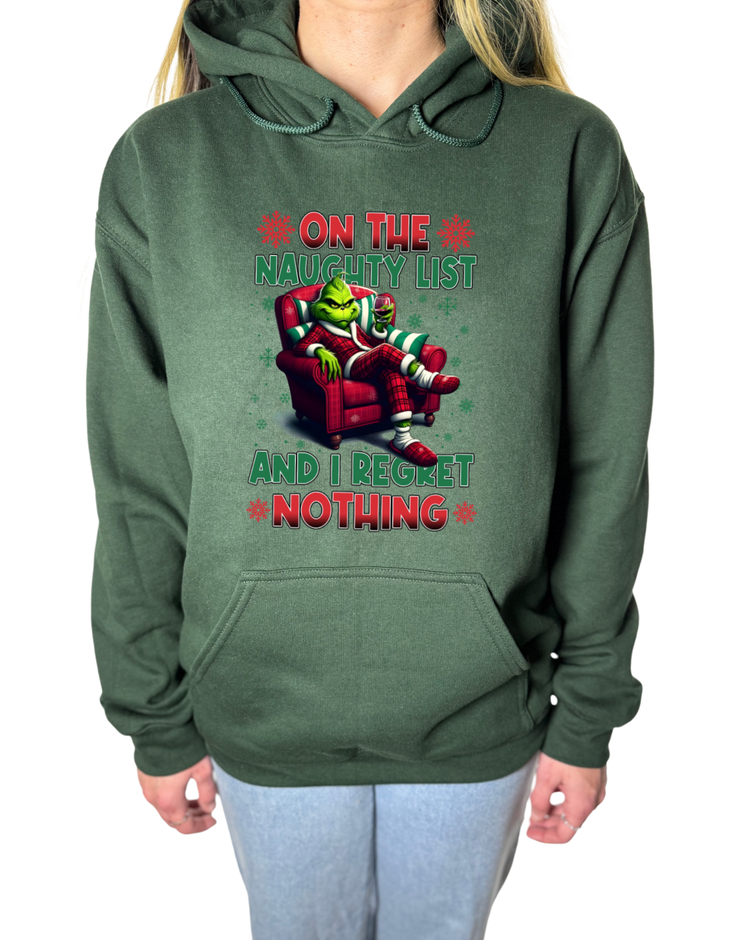 Naughty List Grinch Gildan Tops