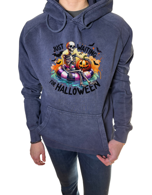 Just waiting for Halloween Vintage Wash Hoodie