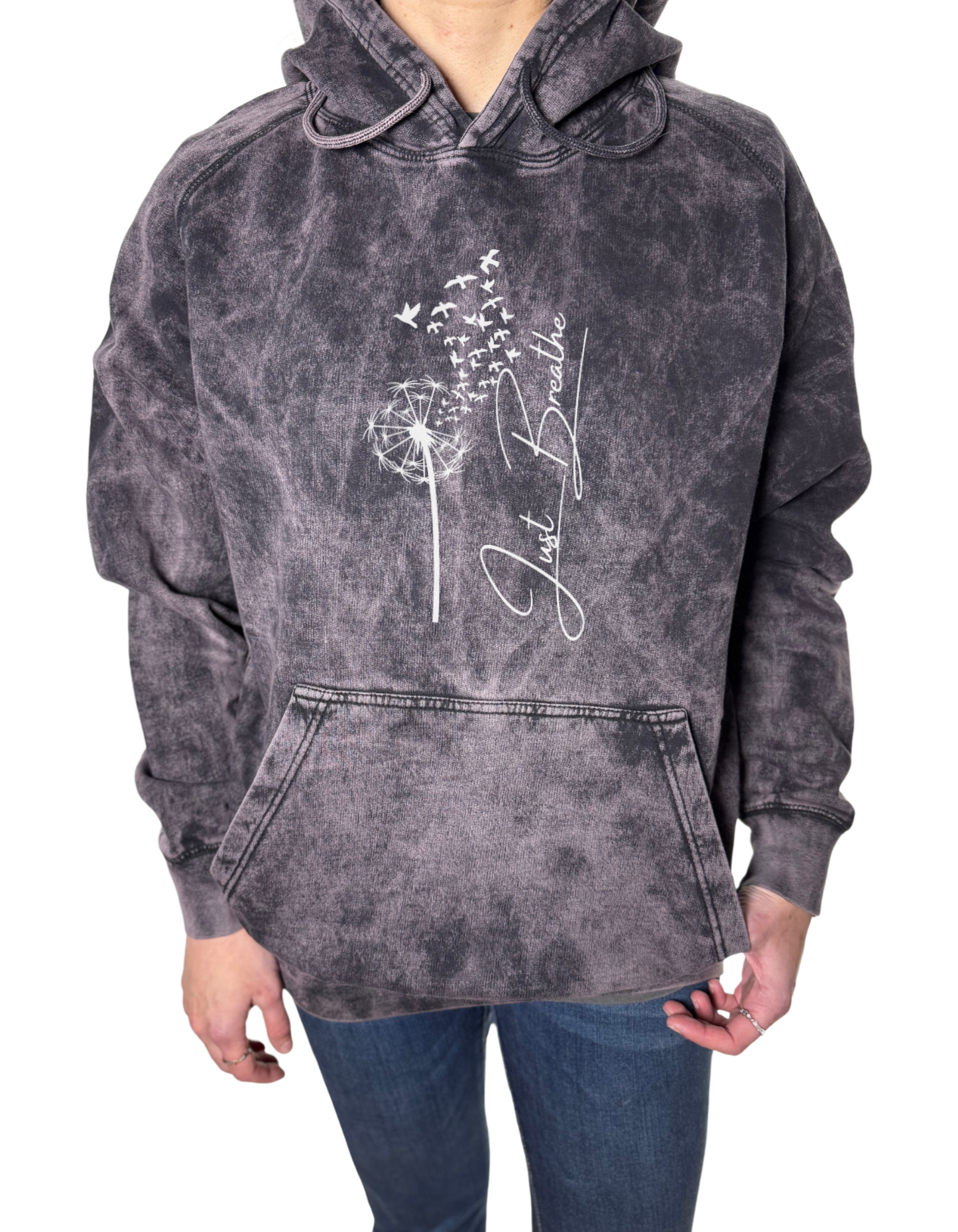 Just Breathe Vintage Wash Hoodie