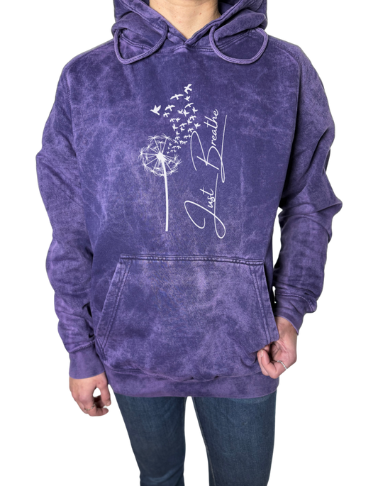 Just Breathe Vintage Wash Hoodie