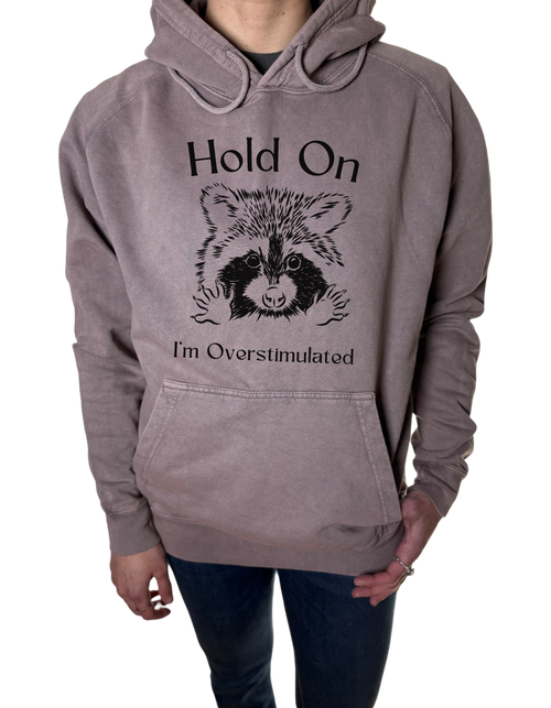 I’m Overstimulated Vintage Wash Hoodie