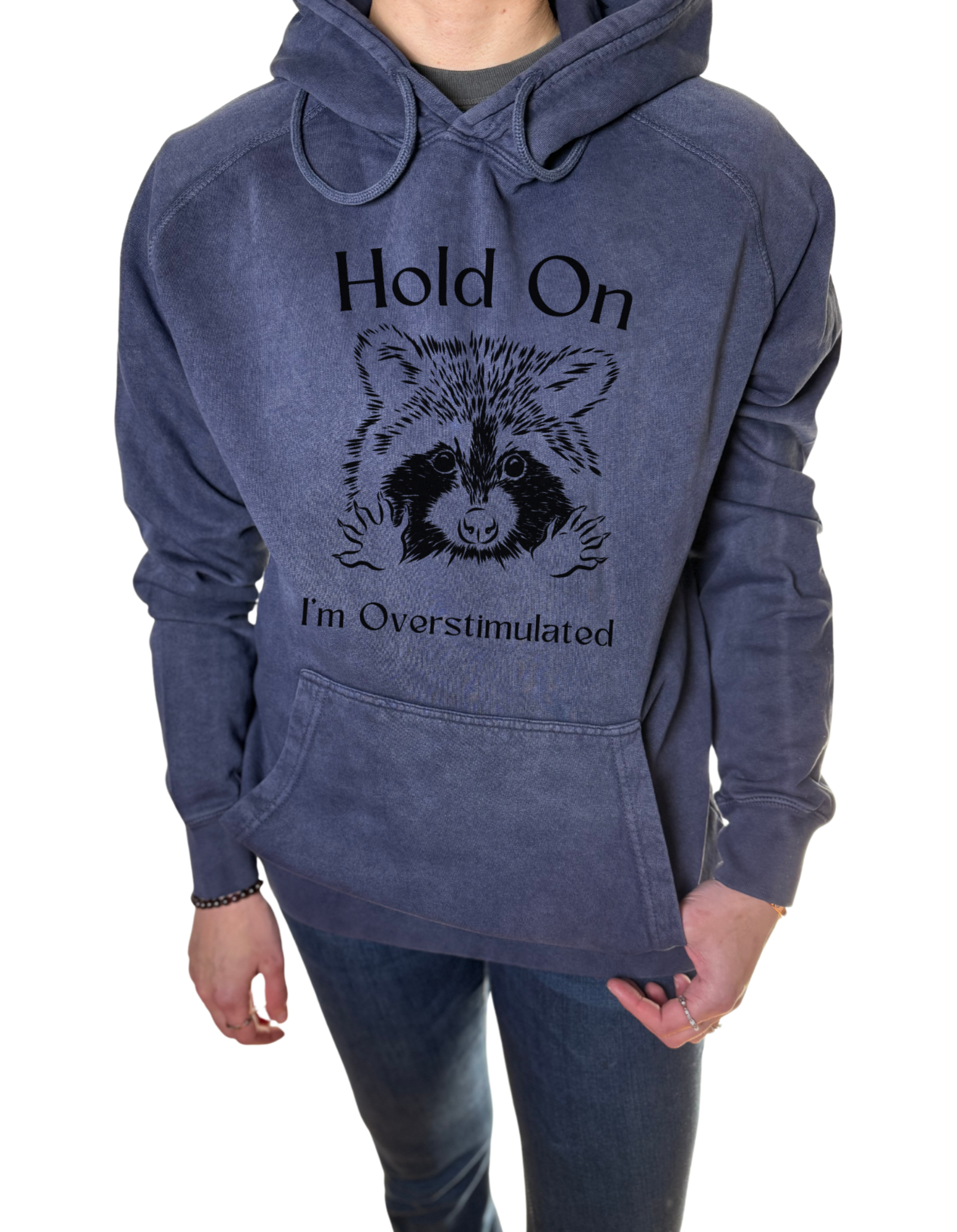 I’m Overstimulated Vintage Wash Hoodie
