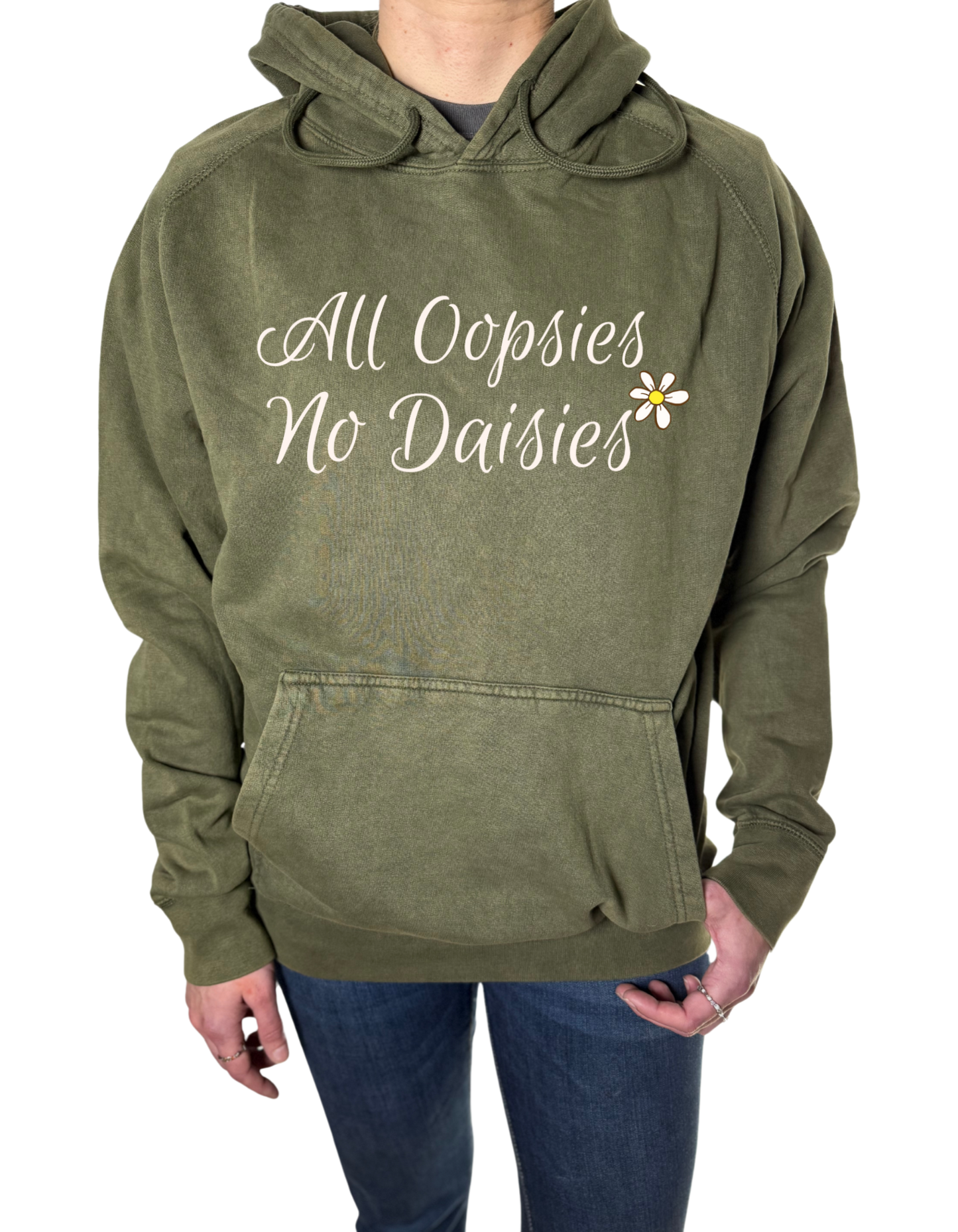All Oopsies No Daisies Vintage Wash Hoodie