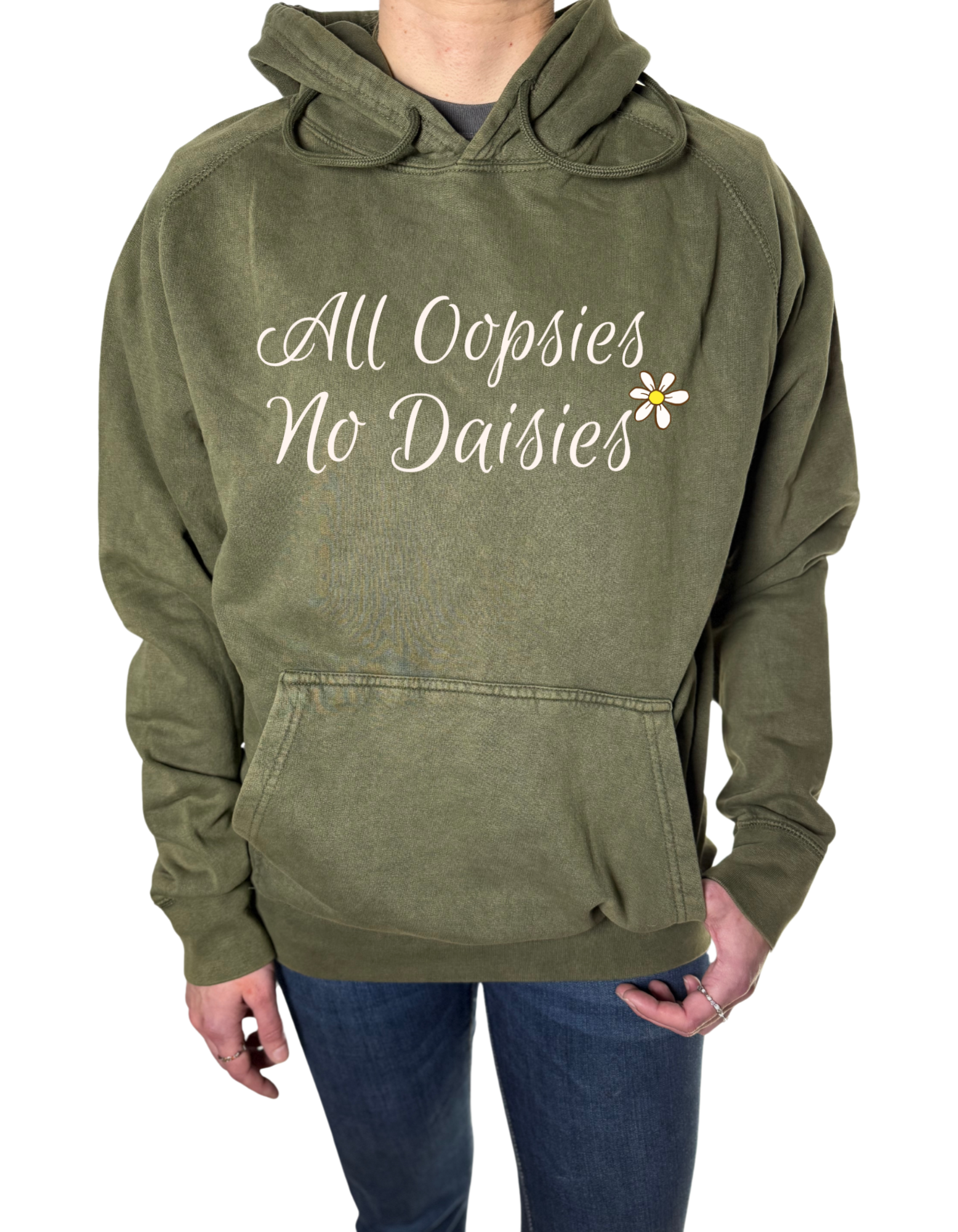 All Oopsies No Daisies Vintage Wash Hoodie